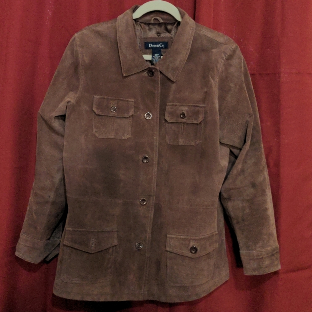 Brown Sueded Leather Jacket